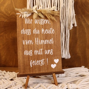 Gedenkenschild für Verstorbene Hochzeit Etsy.de