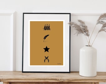 Hamilton Musical Print: Minimalist Broadway Art (Digital Download)
