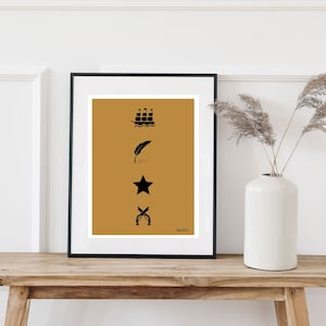 Hamilton Inspired Minimalist Printable Wall Art | Broadway Printable Gift For Musical Theater/Hamilton Fans
