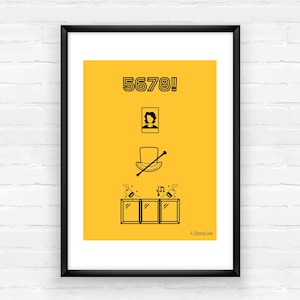 A Chorus Line inspirierte minimalistische druckbare Wandkunst | Broadway druckbares Geschenk für Musical Theater Fans/Theater Nerds