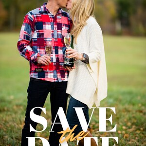 Modern Rustic - Save the Date Template w/ Photos