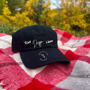Black Baseball Hat Mockup, Dad Hat Mockup, Trucker Hat Mockup, Flannel Blanket Hat Mockup