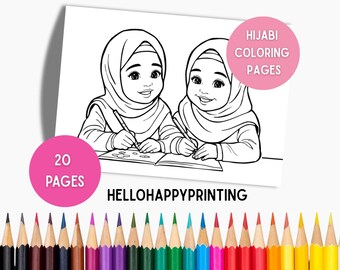 20 hijabi-kleurplaten voor kinderen: leuke activiteitenbladen (pdf)