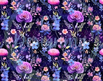 Patrón floral sin costuras, floral sin costuras, patrón sin costuras, papel digital floral, digital floral, patrón floral, vivero floral, floral acuarela