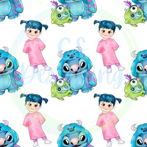 Monsters inc,monsters seamless Pattern,Seamless Pattern,Digital Paper,Digital,Paper,Seamless,Design,Clipart,Printable,Pattern,sully monsters