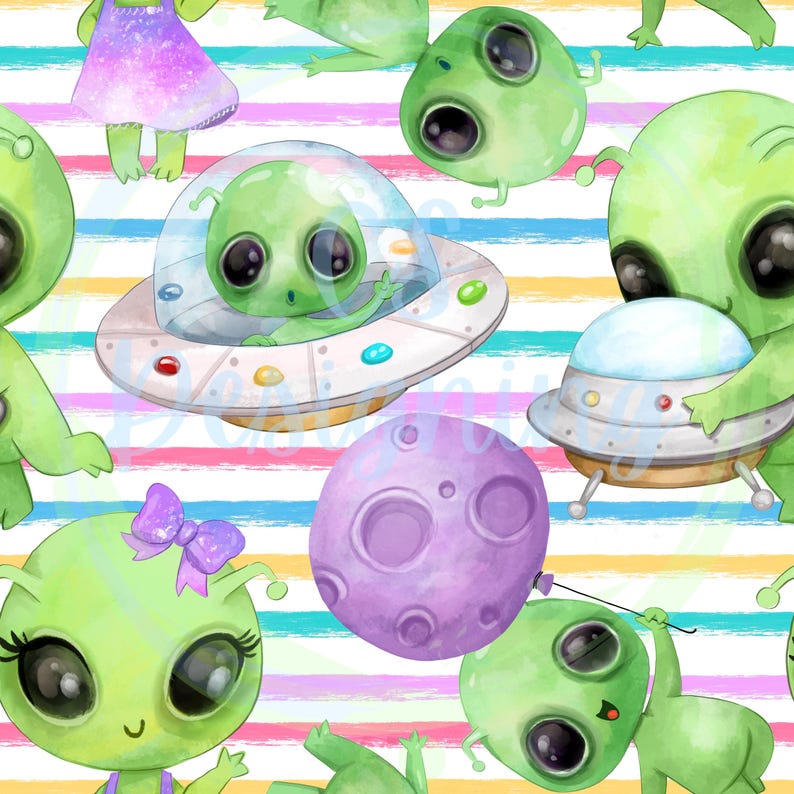 Alien Seamless,seamless Pattern,digital Paper,digital,paper,seamless ...