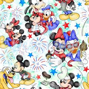 Fourth of July seamless,fourth of July,Seamless Pattern,America design,mouse Fourth of July,fireworks seamless,Fourth of July Digital Paper