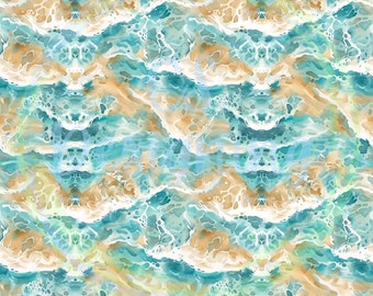 Summer Rainbow Seamless Pattern - Beach Summer Fabric Digital Paper ...