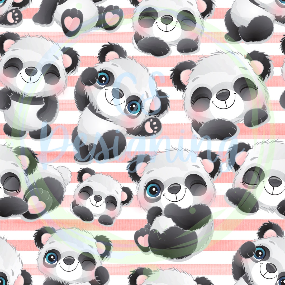 Panda Seamless Pattern,panda Digital Paper,seamless Pattern,digital ...