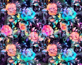 Patrón floral sin costuras, floral sin costuras, patrón sin costuras, papel digital floral, digital floral, patrón floral, vivero floral, floral acuarela