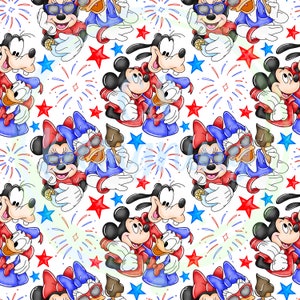 Fourth of July seamless,fourth of July,Seamless Pattern,America design,mouse Fourth of July,fireworks seamless,Fourth of July Digital Paper