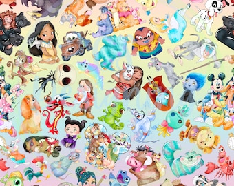 Magic kingdom seamless,Mouse Friends,Seamless Pattern,Digital Paper,Digital,Paper,Seamless,Background,Design,Clipart,Printable,Print,Pattern