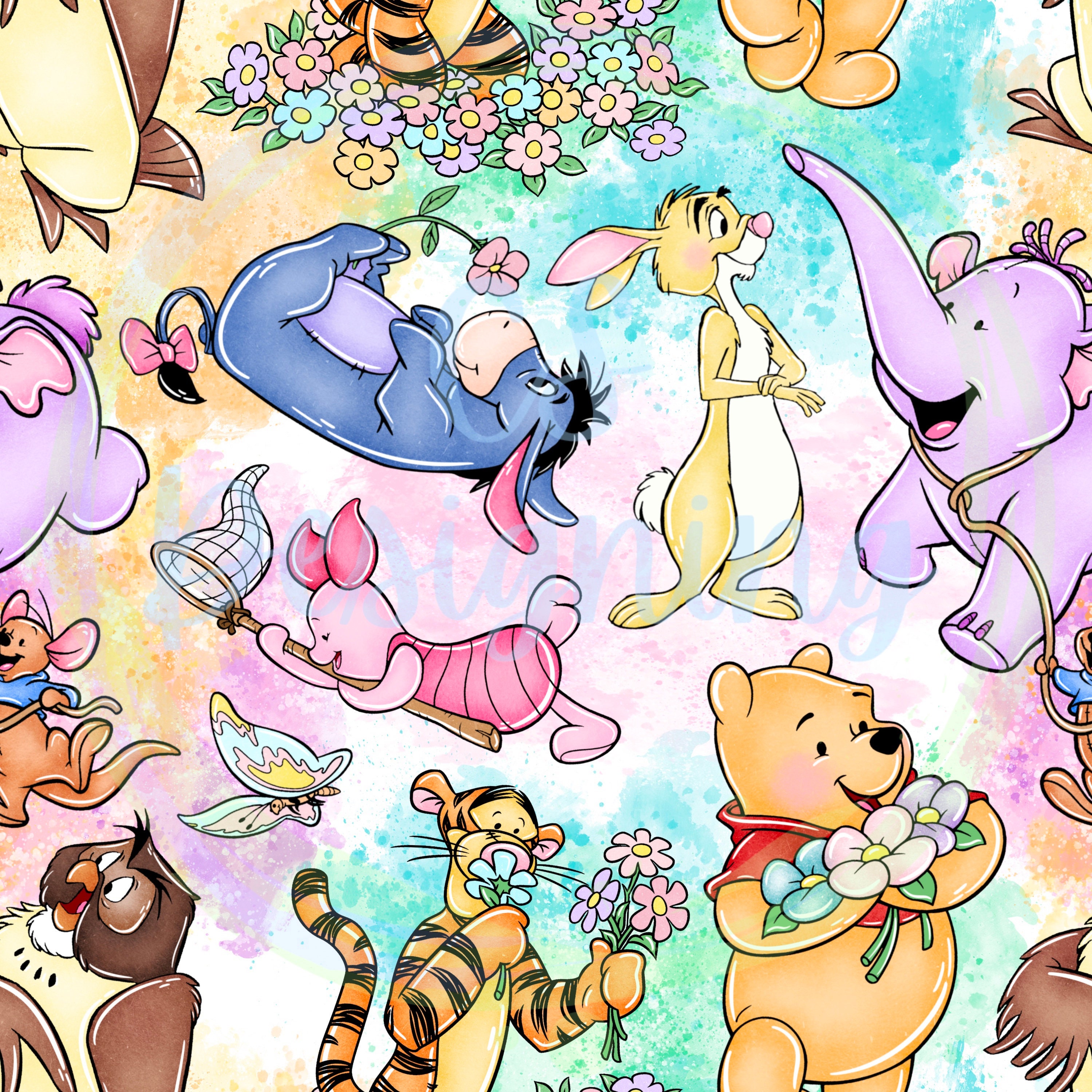 18 Winnie The Pooh Digital Paper, Winnie The Pooh Scrapbook