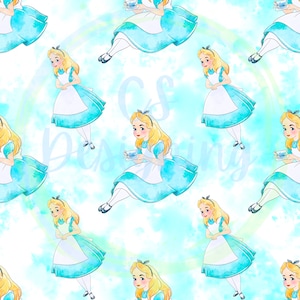 Alice in wonderland seamless,alice seamless,Seamless Pattern,Digital Paper,Digital,Seamless,Background,Design,Printable,Pattern,wonderland