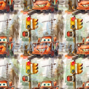 Cars seamless file,cars seamless,Seamless Pattern,Digital Paper,Digital,Paper,Seamless,Design,Clipart,Printable,mater,car,cars digital paper