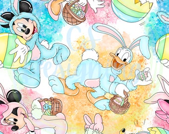 Mouse Easter,easter Seamless Pattern,Easter Pattern,Seamless Pattern,Digital,Paper,Seamless,Background,Design,Pattern,Easter minnie,mouse