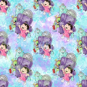 Monsters inc,monsters seamless Pattern,Seamless Pattern,Digital Paper,Digital,Paper,Seamless,Design,Clipart,Printable,Pattern,sully monsters