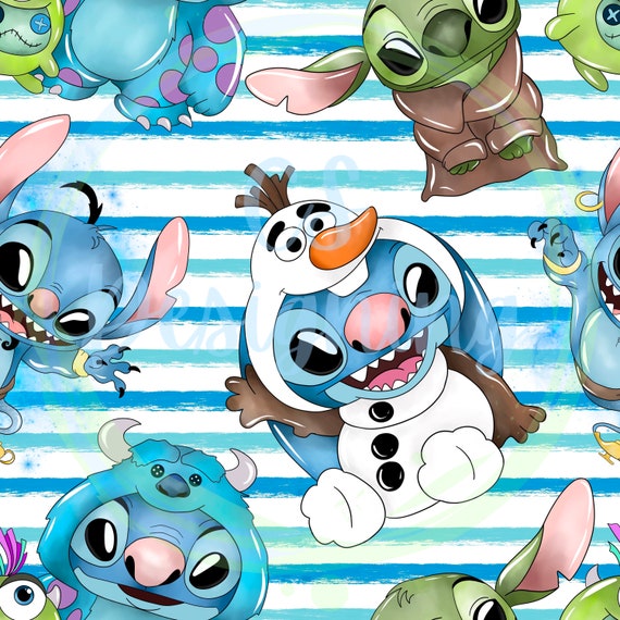 Lilo & Stich, Stitch Pattern Wrapping Paper