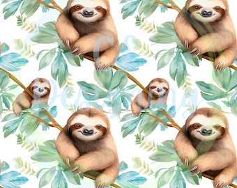sloth seamless file,sloth seamless,sloth digital paper,Seamless Pattern,Digital Paper,Digital,Paper,Seamless,Design,Clipart,Pattern,sloths
