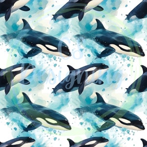 Ocean animals seamless pattern,Seamless Pattern,Digital Paper,Digital,Paper,Seamless,Background,Design,Clipart,Print,Pattern,under the sea