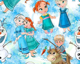 Frozen digital paper,Elsa,Elsa seamless pattern,Seamless Pattern,Magic kingdom seamless,frozen fabric,Olaf seamless,frozen seamless,Frozen