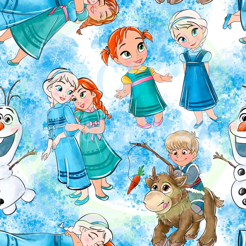 Frozen Digital Paper,elsa,elsa Seamless Pattern,seamless Pattern,magic ...
