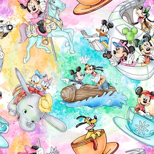 Magic kingdom seamless,Mouse Friends,Seamless Pattern,Digital Paper,Digital,Paper,Seamless,Background,Design,Clipart,Printable,Print,Pattern