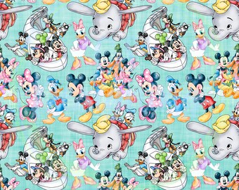 Magic kingdom seamless,Mouse Friends,Seamless Pattern,Digital Paper,Digital,Paper,Seamless,Background,Design,Clipart,Printable,Print,Pattern