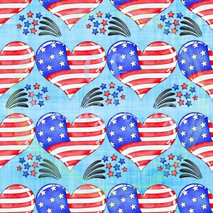 Quatro de julho sem costura, quatro de julho, padrão sem costura, design da América, bandeira americana, designs de bandeira americana, papel digital de quatro de julho, bandeira