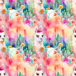 Llama seamless,cactus seamless,Seamless Pattern,Digital Paper,Digital,Paper,Seamless,Background,Design,cactus,Printable,Print,Pattern,llama