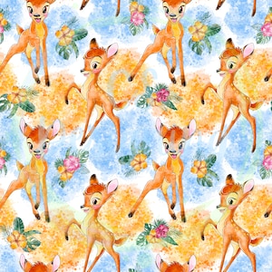 Bambi seamless file,deer seamless,Bambi,Seamless Pattern,Digital Paper,Digital,Paper,Seamless,Design,Clipart,Pattern,deer seamless files,