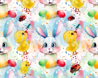 Ostern Nahtloses Muster,Osterei nahtlos,Seamless Pattern,Aquarell Ostereier,Osterei nahtlos,Ostern digital,Junge Ostern nahtlos