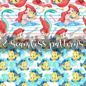 Mermaid seamless,Seamless Pattern,mermaid pattern,Digital Paper,Digital,Paper,Seamless,Background,Design,Watercolor,Clipart,Printable,Print,