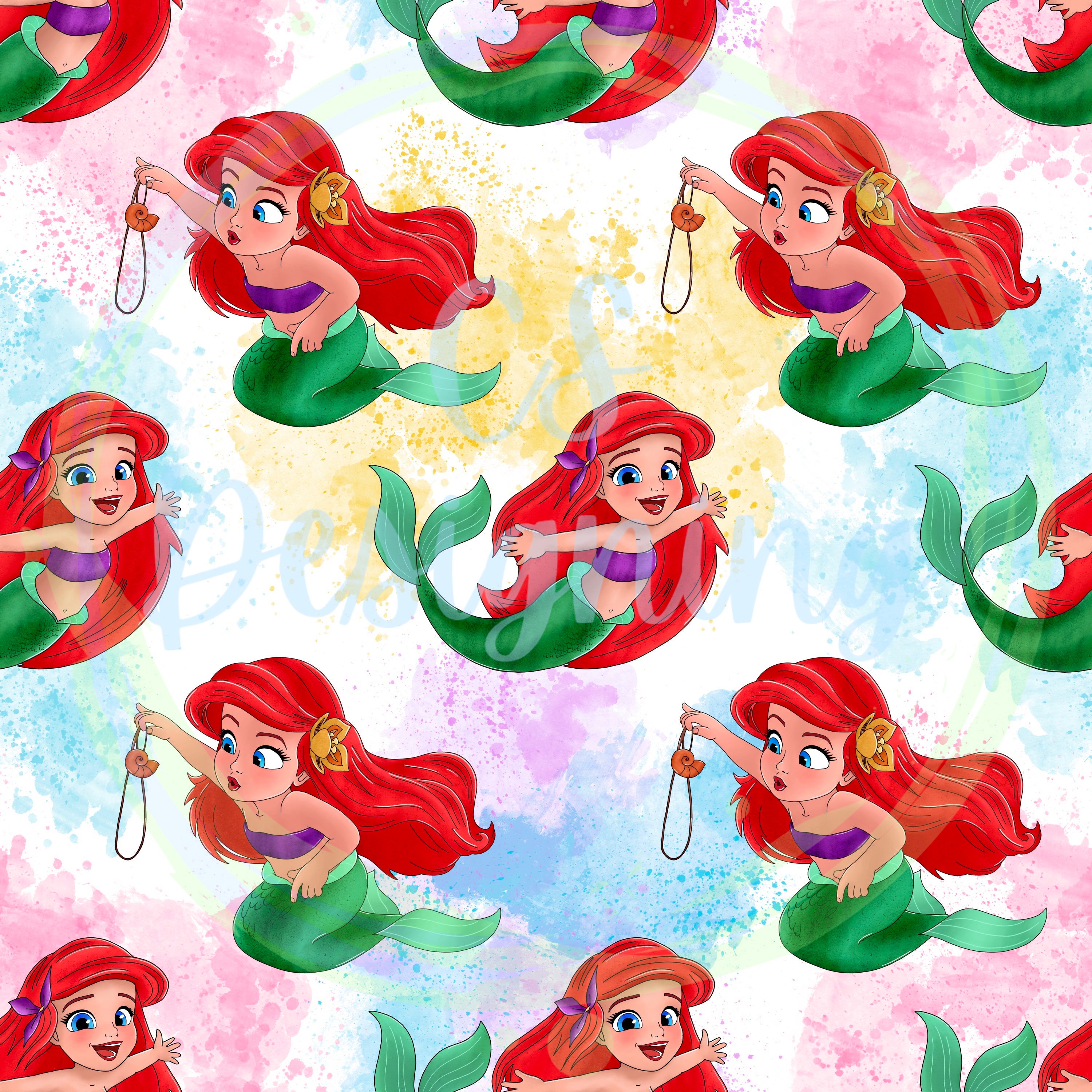 Mermaid Pattern Rint Mermaid Seamless,seamless Pattern,mermaid Pattern,digital Paper,digital ...