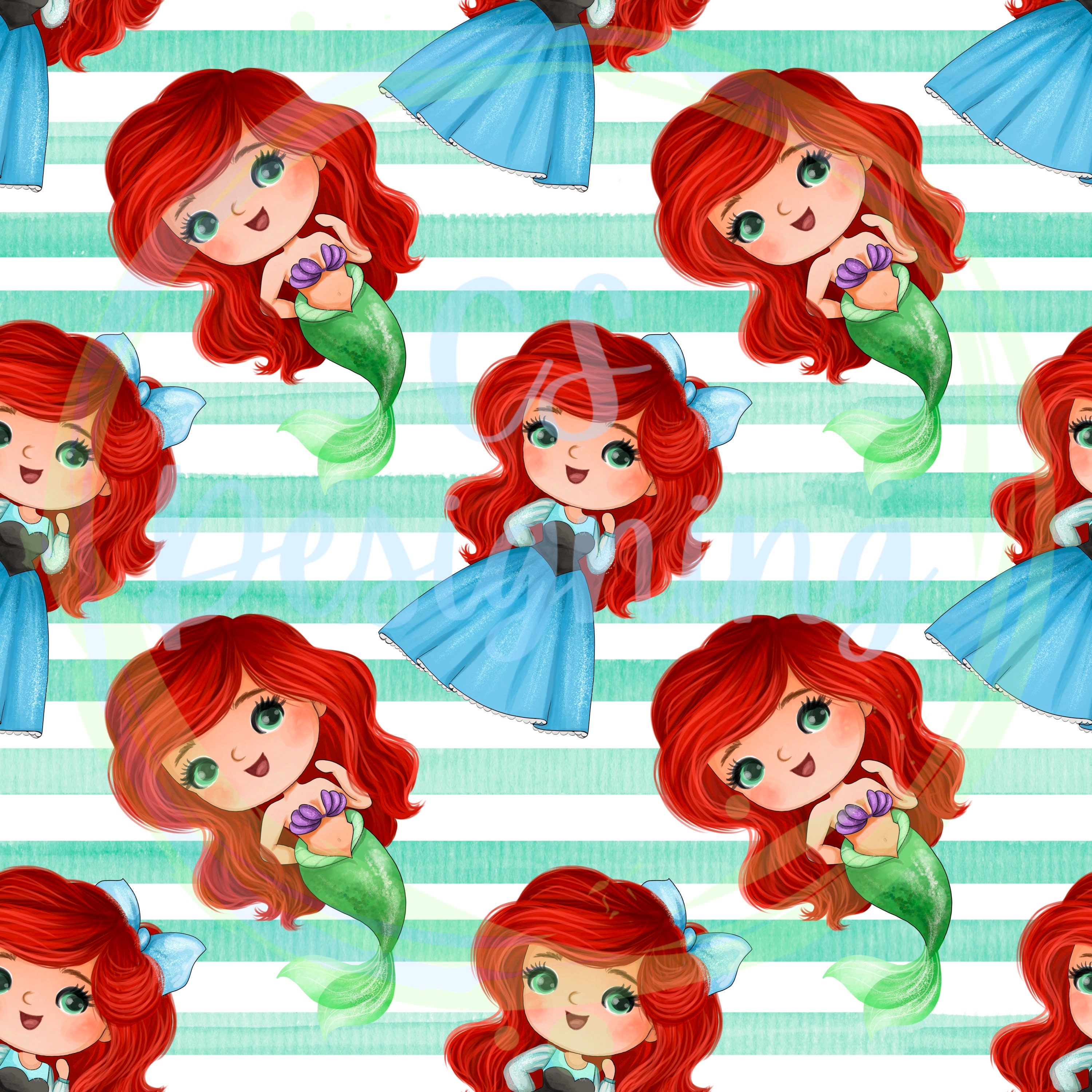 Mermaid Pattern Rint Mermaid Seamless,seamless Pattern,mermaid Pattern,digital Paper,digital ...