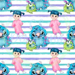 Monsters inc,monsters seamless Pattern,Seamless Pattern,Digital Paper,Digital,Paper,Seamless,Design,Clipart,Printable,Pattern,sully monsters