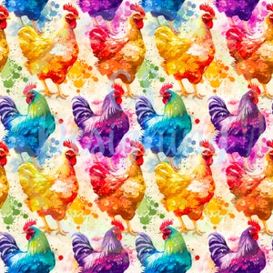 Chicken seamless file,chicken digital paper,chicken digital download,scrapbook paper,wall art,seamless wallpaper,chicken fabric,chicken file
