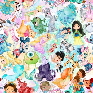 Magic kingdom seamless,Mouse Friends,Seamless Pattern,Digital Paper,Digital,Paper,Seamless,Background,Design,Clipart,Printable,Print,Pattern