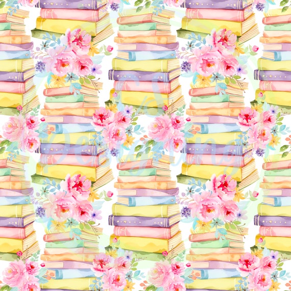 Floral seamless pattern,floral seamless,Seamless Pattern,floral digital paper,books seamless,floral pattern,floral nursery,watercolor floral