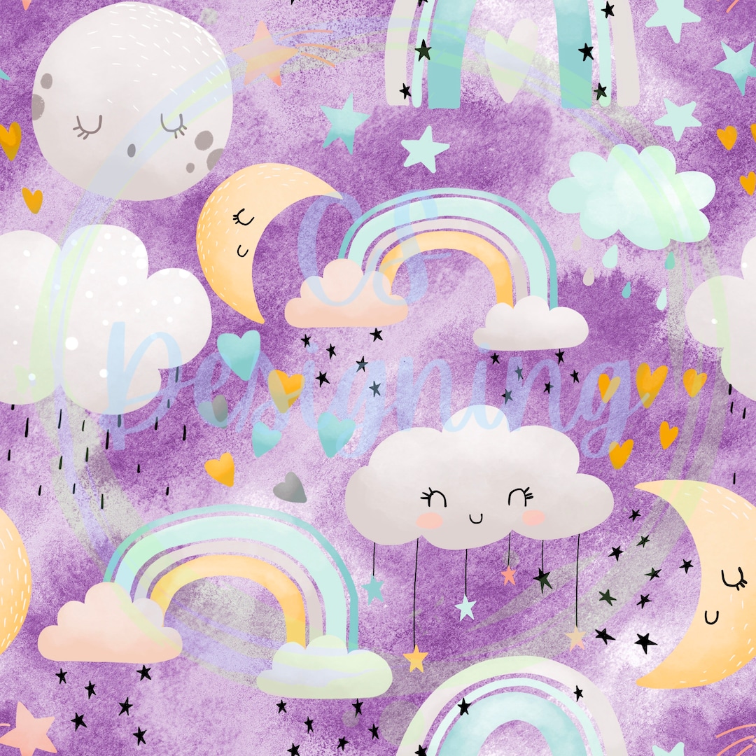 Rainbow Baby,rainbow Seamless Pattern,nursery Pattern,for Girls,rainbow