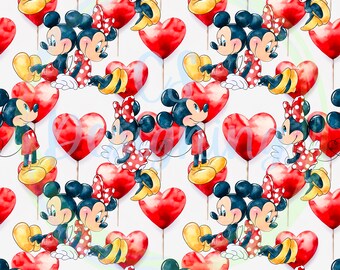 Mouse valentine,Valentines Seamless Pattern,Vday Pattern,Seamless Pattern,Digital,Paper,Seamless,Background,Design,Pattern,Princess seamless