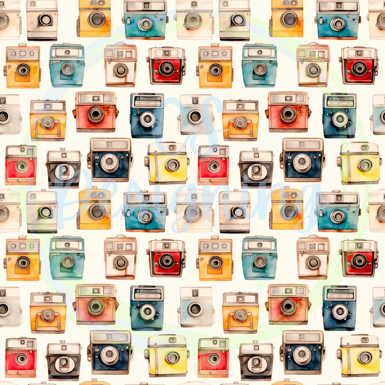 Camera Seamless,seamless Pattern,digital Paper,digital,paper,seamless ...