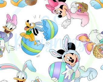 Mouse Easter,easter Seamless Pattern,Easter Pattern,Seamless Pattern,Digital,Paper,Seamless,Background,Design,Pattern,Easter minnie,mouse