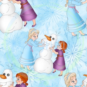 Frozen digital paper,Elsa,Elsa seamless pattern,Seamless Pattern,Magic kingdom seamless,frozen fabric,Olaf seamless,frozen seamless,Frozen