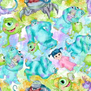 Monsters inc,monsters seamless Pattern,Seamless Pattern,Digital Paper,Digital,Paper,Seamless,Design,Clipart,Printable,Pattern,sully monsters