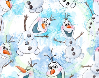 Frozen digital paper,Olaf,Olaf seamless pattern,Seamless Pattern,Magic kingdom seamless,frozen fabric,Olaf seamless,frozen seamless,Frozen
