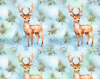 Christmas seamless,Christmas Digital,seamless pattern,digital paper,reindeer seamless,reindeer digital,reindeer seamless file,winter seamles
