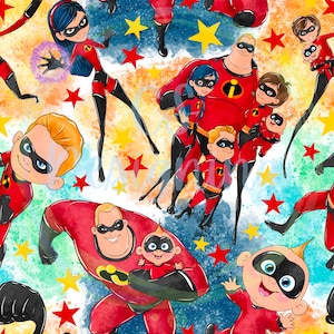 Incredibles seamless pattern,superhero seamless,Seamless Pattern,Digital Paper,Digital,Seamless,Background,Design,Clipart,Printable,Pattern