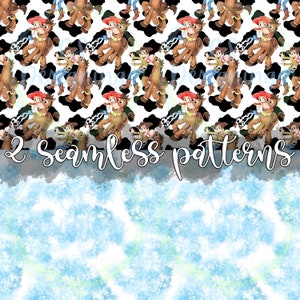 Classic toys,Character Pattern,Seamless Pattern,Digital Paper,Digital,Paper,Seamless,Background,Design,Watercolor,Clipart,Printable,Pattern,