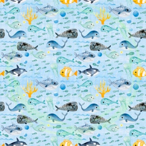 Ocean animals seamless pattern,Seamless Pattern,Digital Paper,Digital,Paper,Seamless,Background,Design,Clipart,Print,Pattern,under the sea
